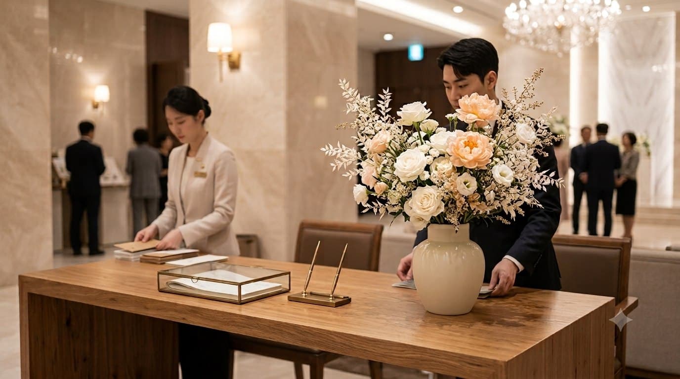ONUS 축의대 접수 데스크